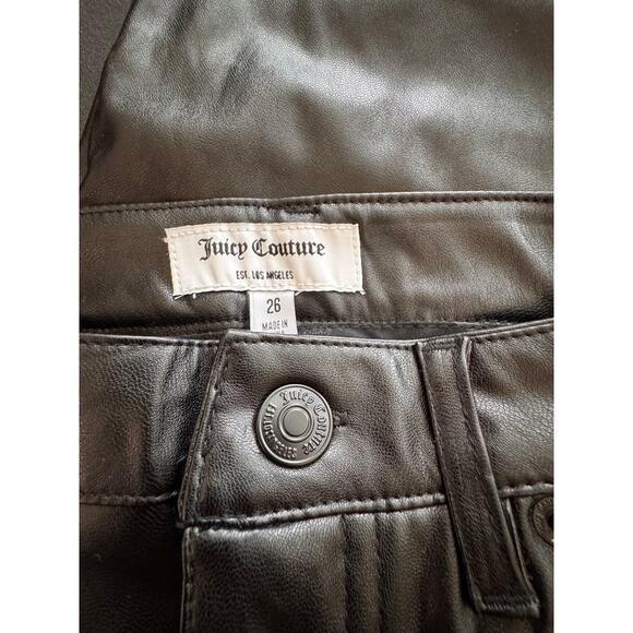 New JUICY COUTURE Venice Straight-Fit Coated Jeans Size 26 - Picture 6 of 8